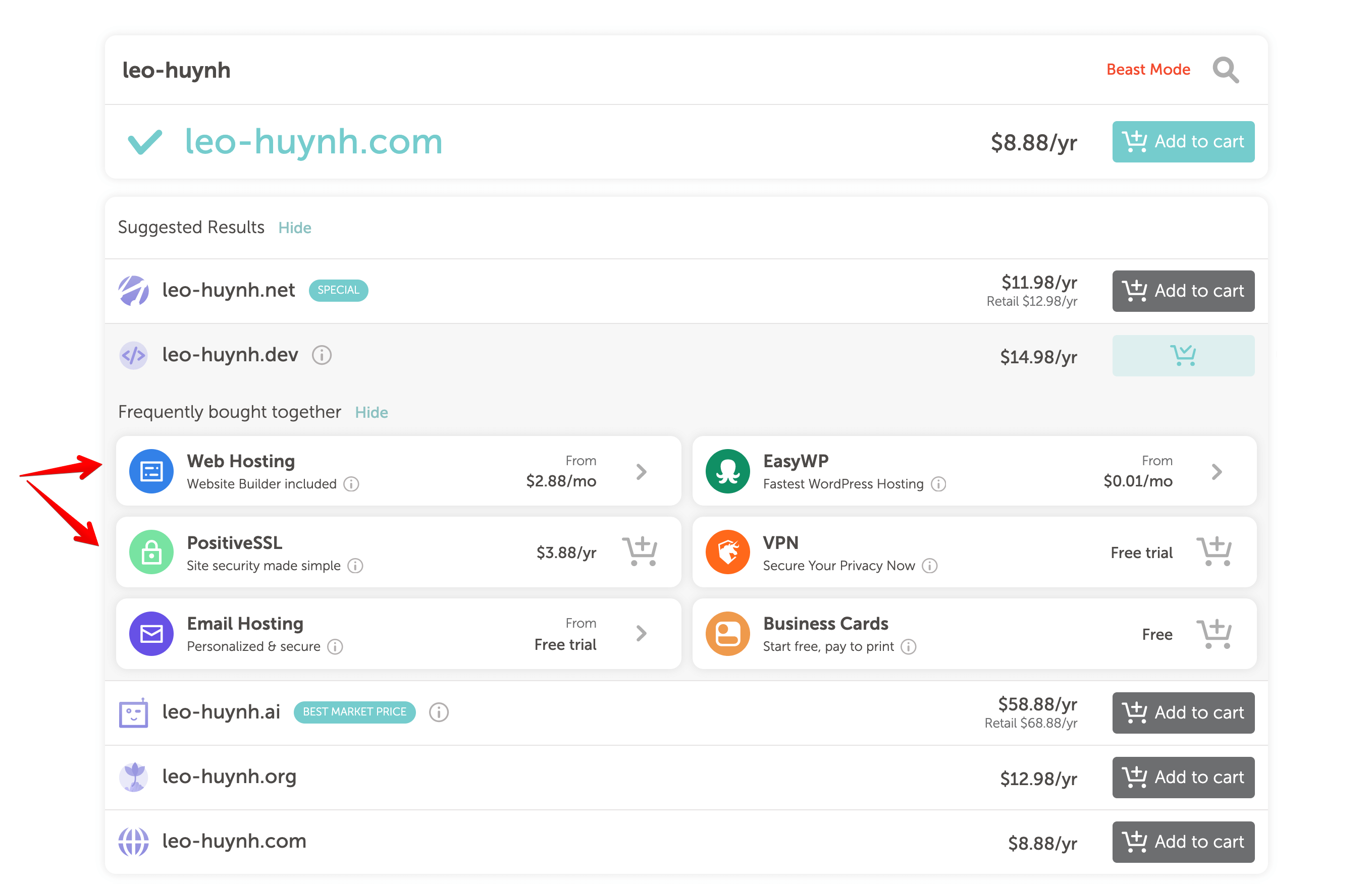 namecheap 域名搜索