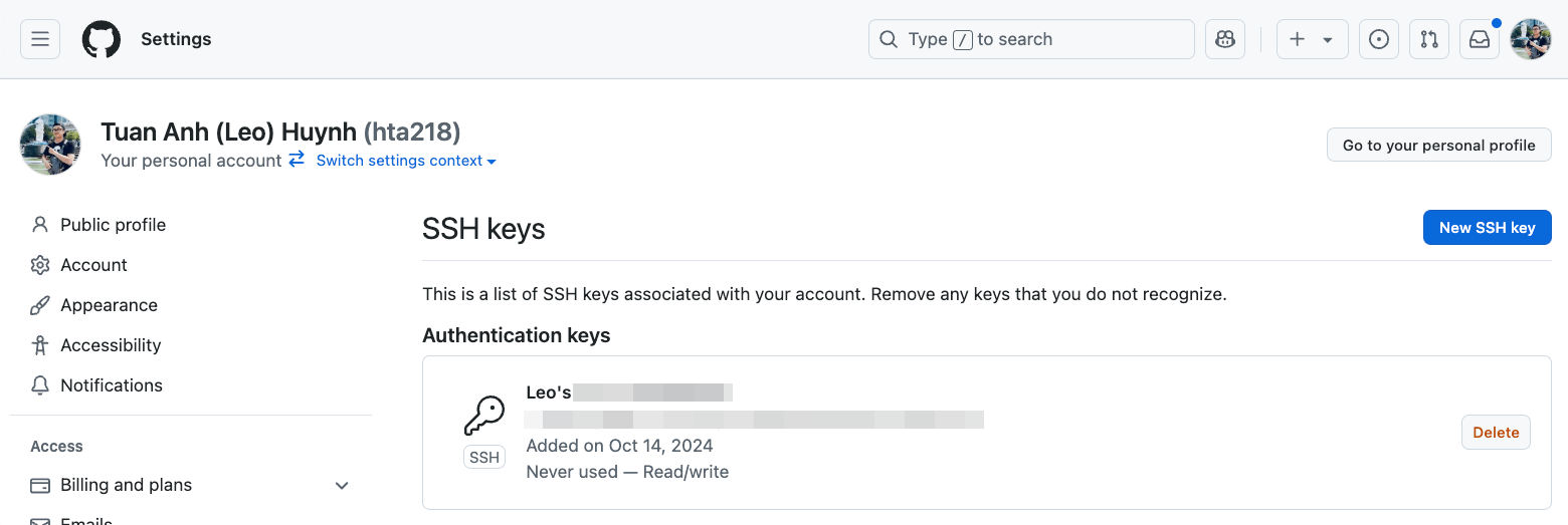 Github SSH密钥